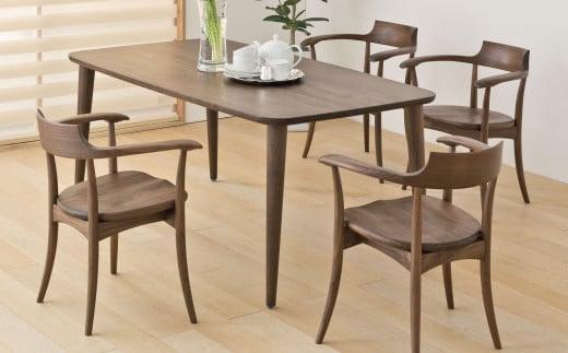 【飛騨の家具】 CRESCENT クレセント アームチェア (ウォールナット)（SG261AU）| 飛騨の家具 椅子 無垢材 肘付き椅子 飛騨 家具 チェア 椅子 人気 おすすめ 新生活 一人暮らし 国産 飛騨産業 CG009