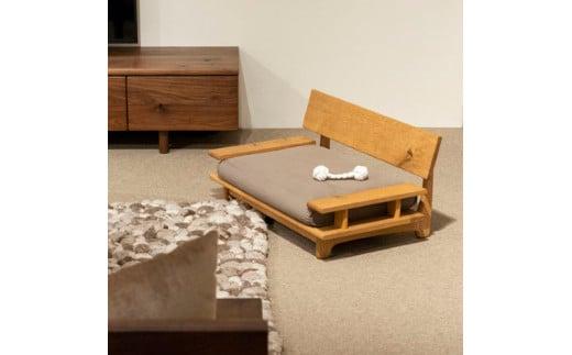 【飛騨の家具】 森のペット家具 PE12AF ペットソファー ペット家具  リビング 寝室 ホワイトオーク 節入り ベット ソファ スペース 飛騨高山 飛騨産業 CG031