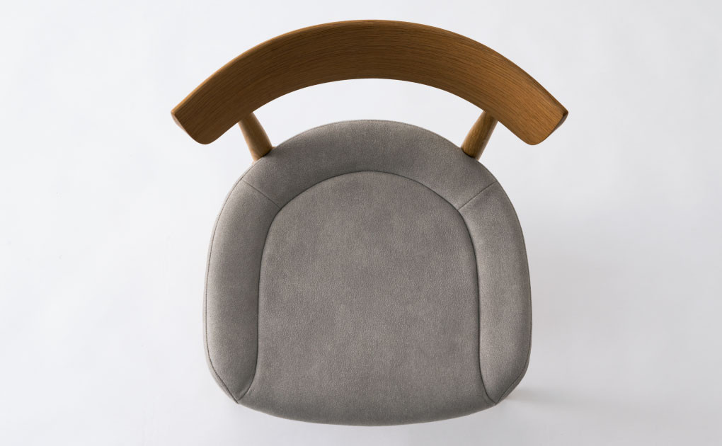 【飛騨の家具】HIDA　クレセント　チェア（張り座）　ホワイトオーク|家具 イス チェア 椅子 いす ダイニング 人気 おすすめ 新生活 国産 インテリア 飛騨家具 飛騨高山 飛騨産業(株) CG302