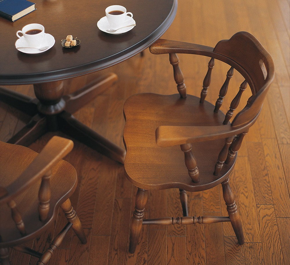 【飛騨の家具】HIDA　穂高　アームチェア　（板座）(DK286)|飛騨産業 CG422