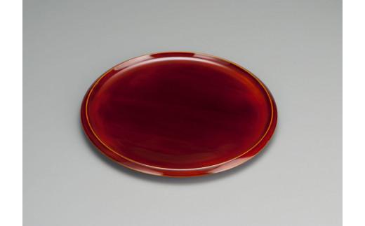 【高島屋選定品】飛騨春慶塗 （手塗漆） 名月盆 お盆 丸盆 春慶 工芸品 うるし 来客 漆器 漆塗 和食器 器 天然木 (株)高島屋 AT017