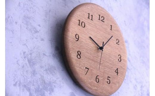 シズクルエッジクロック OAK時計 掛け時計 飛騨の家具 飛騨家具 木馬舎 AY002