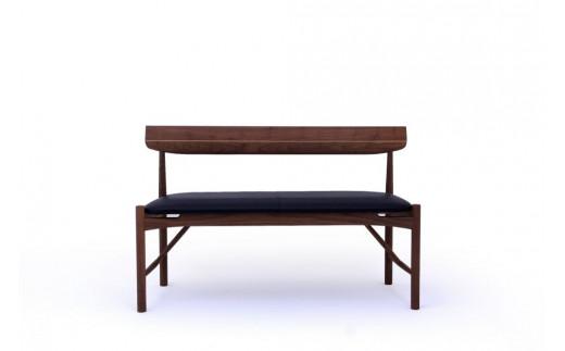 シズクルベンチ1200 WN／本革ブラックダイニングチェア 飛騨の家具 飛騨家具 木馬舎 AY039