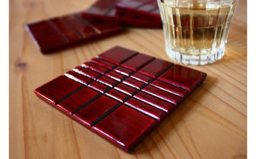 【nokutare】 飛騨春慶のコースター ４枚セット 木製 飛騨の匠 伝統工芸 春慶塗 飛騨高山 ノクターレ CB015