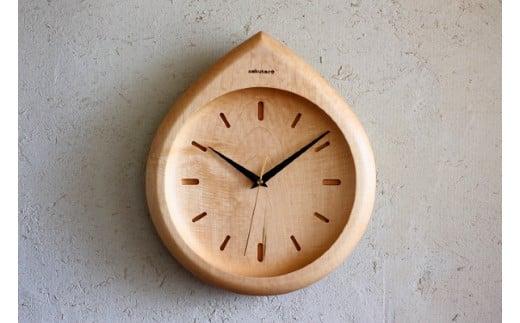 【nokutare】 壁掛け時計 （sizuku） 大 飛騨の匠 工芸 ウォールクロック 天然木 木製 無垢材 壁時計 壁掛け ウッド 時計 シンプル プレゼント リビング 伝統工芸品 飛騨高山 ノクターレ CB035