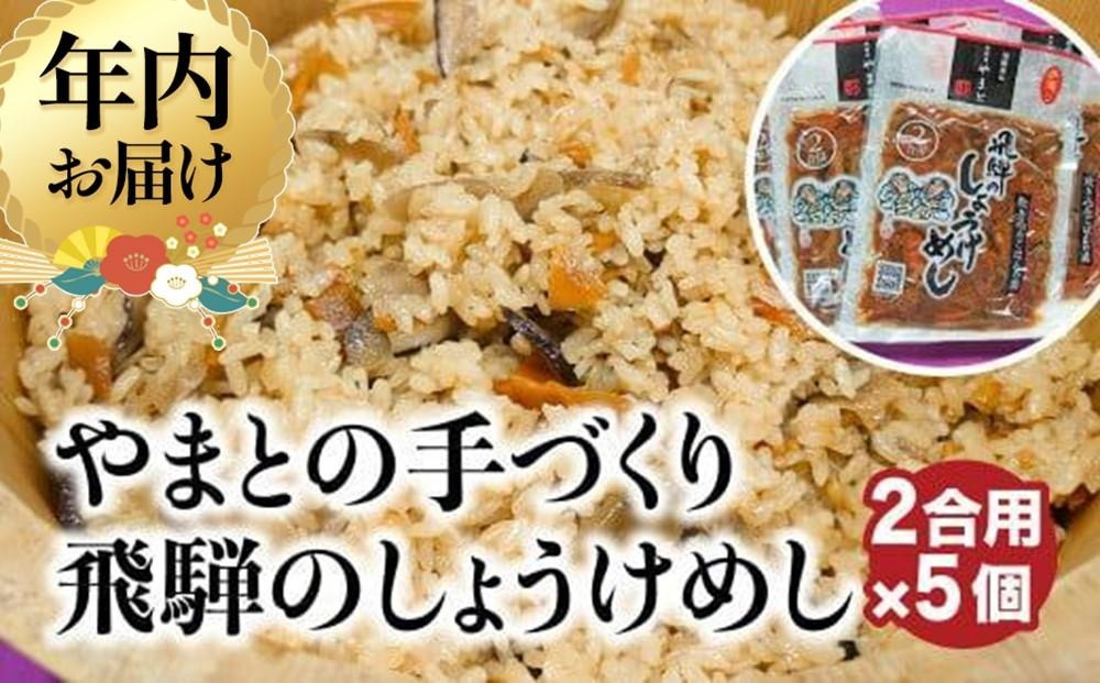 【12月配送】炊き込みご飯の素 飛騨のしょうけめし 2合用×5個 ｜年内発送 2合 混ぜ込みご飯 混ぜご飯の素 炊き込み ごはん 米 ご飯 味ご飯 味ごはん 醤油 人参 椎茸 飛騨高山 やまとEZ002VC12