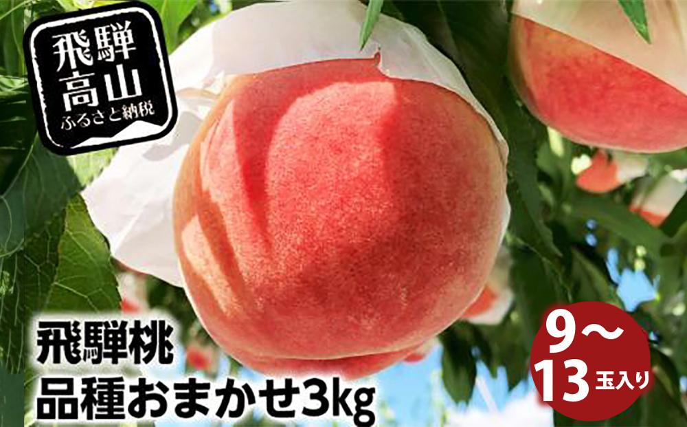 【数量限定】≪7月下旬～順次発送≫ 飛騨桃 品種 おまかせ 3kg（9～13玉入り）| もも 桃 モモ くだもの 果物 フルーツ 飛騨高山 ぜんぞう果樹園 FX002