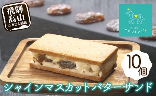 【数量限定】 シャインマスカット レーズンバターサンド 10個 洋菓子 お菓子 贈答 内祝い 熨斗 のし対応可 本郷 KB009
