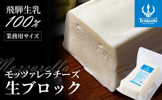 飛騨生乳100％ モッツァレラチーズ生ブロック | チーズ モッツァレラ 冷蔵  個包装 カプレーゼ パスタ ピザ 前菜 サラダ 新鮮 生乳 国産 低温殺菌 乳製品 無添加 大容量 業務用サイズ 飛騨高山 チーズ工房トリデンテ LF010
