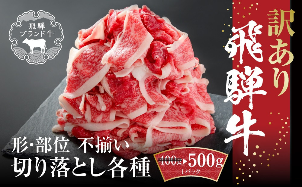【12月配送】訳あり 飛騨牛 切落とし 500g 冷凍真空パック | 肉 お肉 切り落とし 薄切り すき焼き すきやき 黒毛和牛 和牛 人気 おすすめ 牛肉 ギフト お取り寄せ 飛騨高山ミート MZ011VC12