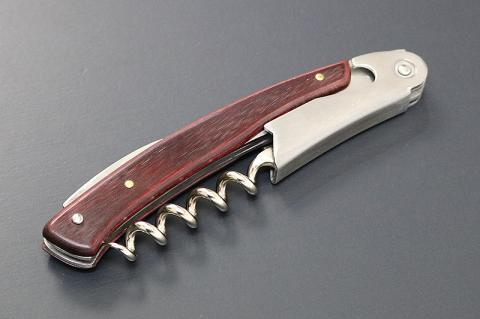 H20-29 Mate ソムリエナイフ YA-2赤合板（YA-2/RD） ～メイト ワイン オープナー 栓抜き コルク抜き コークスクリュー 関の刃物～