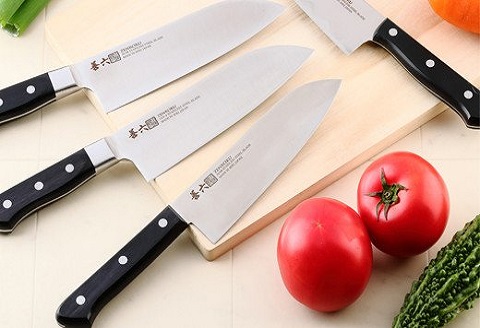 H10-164 料理包丁 三徳 善六 モリブデンバナジウム鋼 SKN-170-08