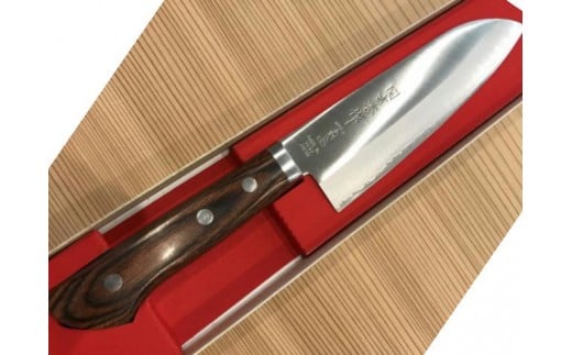 関吉秀作 はがね鍛造本割込 三徳包丁 165mm（H30-33 ）