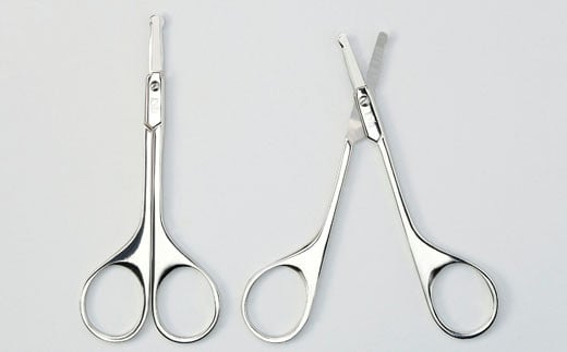 匠の技 ステンレス製 鍛造 鼻毛 ムダ毛用鋏 G-2106 H10-130