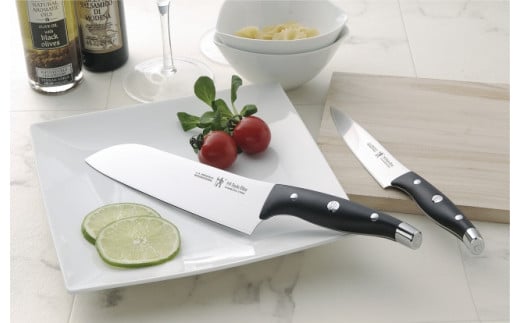 Henckels ヘンケルス  HIスタイル エリート 三徳包丁 180mm ブラック 【日本正規販売品】16817-481