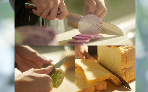 【和 NAGOMI】便利な包丁3点セット （三徳&ペティ&パン切りナイフ）【最長6ヶ月を目安に発送】