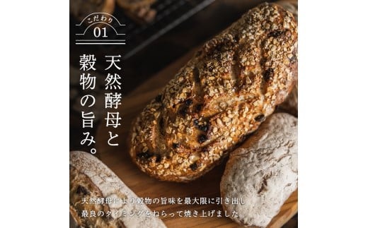 自家製酵母セット（ハードパン中心に5～6種） ～地元の超人気店 天然酵母フランス田舎パン～【配送不可地域：離島・一部山間部等】