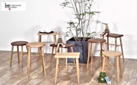 D67-03 スツール/サイドテーブル【オーク材】 （JCW73014O ONO）