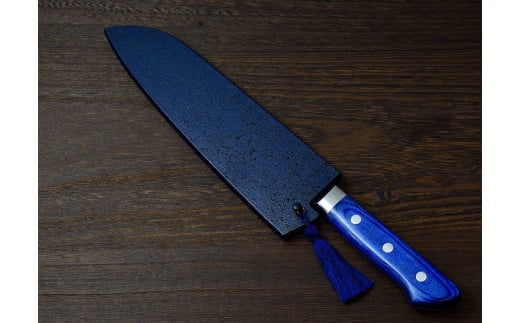 H44-26 剛シリーズ 三徳包丁 180mm 木製鞘付き【左利き用】