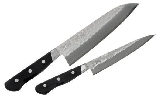 虎徹 ヤスキハガネ青紙2号 三徳＆ペティ 包丁2本セット（安田刃物）H80-12