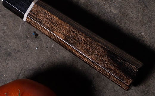 ブラックダマスカス 小三徳包丁 仙蔵 143mm 八角柄（BD-03）