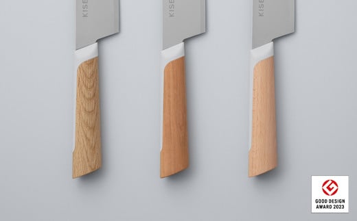 【最長12ヶ月で発送】＜日本初の超硬合金包丁＞ KISEKI：三徳［ブナ］～グッドデザイン賞受賞 (R5.10) テレビ紹介多数！ 毎日放送「 所さんお届けモノです！ 」(R6.6.8)　TBS「 ララLIFE 」(R5.5)