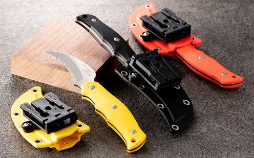 H34-09 サビナイフ9 SHARK-RAY（シャークレイ）（朱色）