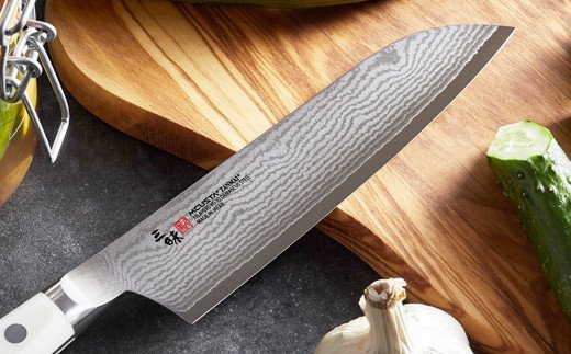 H64-08 三昧 クラシック ダマスカス コーリアン 三徳包丁 180mm