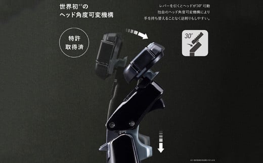 <世界初のヘッド角度可変機構>■AUGERカミソリ　（ホルダー・替刃6個付き）◇貝印 H10-215