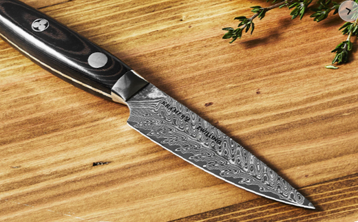 Zwilling ツヴィリング 「 ボブ・クレーマー ユーロ ステンレス パーリングナイフ 90mm 日本製 」 ダマスカス ペティ 果物 多層鋼 岐阜県関市製 【日本正規販売品】 Bob Kramer Paring Knife 34890-101