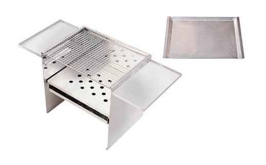 刃物屋が造った本格的バーベキューコンロ 焼板付　D70-01