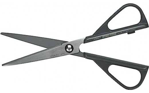 ＜特許技術＞CANARY 事務用ハサミ フッ素コーティング（GBS-600-GL）～大人 おとな ハサミ 鋏 はさみ 工作 テープ 多目的ハサミ 文具 高い切れ味 文房具 プレゼント シンプル 関市 岐阜県 長谷川刃物 CANARY メーカー直送～