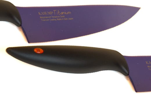 【59E1581】【高島屋選定品】＜SUMIKAMA (スミカマ)＞ 霞 剣型包丁（チタンコーティング）ミッドナイトブルー