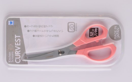 キッチンハサミ CURVEST ピンク ～キッチンハサミ はさみ フッ素コート 食洗機対応 分解式 刃物 ニッケン刃物 キッチン鋏 キッチンはさみ キッチンツール キッチン用品 調理器具～