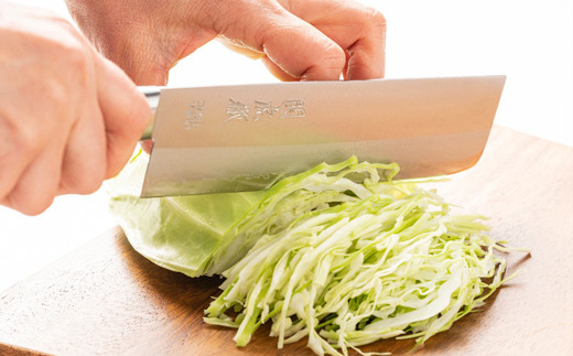 TBS「ララLIFE」で紹介されました(R5.5) H30-97 関虎徹 V金10号 菜切包丁 165mm【飛騨・美濃すぐれもの認定品】（YG302/安田刃物）