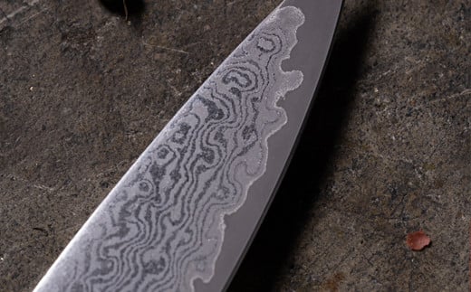 H20-82 ブラックダマスカスペティナイフ BD-02 黒