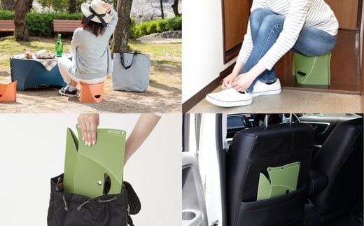 耐荷重100kg！ 折りたたみ椅子 アウトドア コンパクト 軽量 キャンプ 屋外 子供 パタット 折りたたみイス PATATTO180 ネイビー  ～シリーズ累計88万個！アウトドアで活躍！