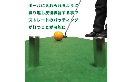 ゴルフ パター 真っすぐ打つ練習用マット D12-04
