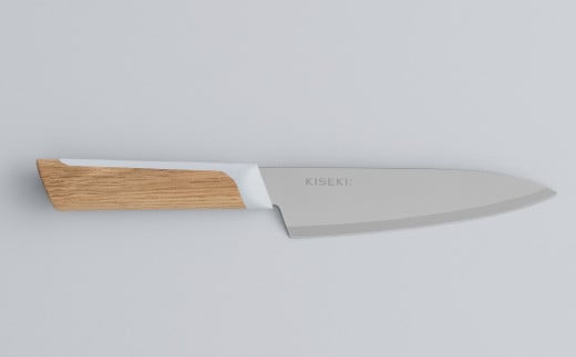 【最長12ヶ月で発送】＜日本初の超硬合金包丁＞ KISEKI: ペティ［ミズナラ］ ～ グッドデザイン賞受賞 (R5.10) テレビ紹介多数！ 毎日放送「 所さんお届けモノです！ 」(R6.6.8)　TBS「 ララLIFE 」(R5.5) 包丁 キセキ kiseki