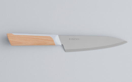 【最長12ヶ月で発送】＜日本初の超硬合金包丁＞ KISEKI: ペティ［ブナ］ ～ グッドデザイン賞受賞 (R5.10) テレビ紹介多数！ 毎日放送「 所さんお届けモノです！ 」(R6.6.8)　TBS「 ララLIFE 」(R5.5)