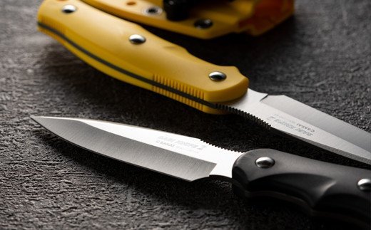 H30-31 サビナイフ2（サバキ3寸） イエロー