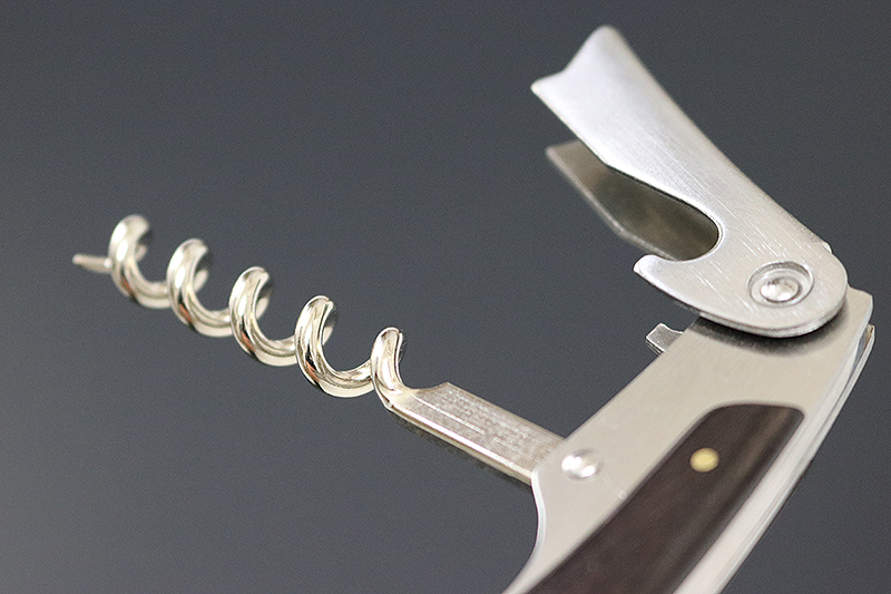 H20-27 Mate ソムリエナイフ YA-2黒合板（YA-2/BK） ～メイト ワイン オープナー 栓抜き コルク抜き コークスクリュー 関の刃物～