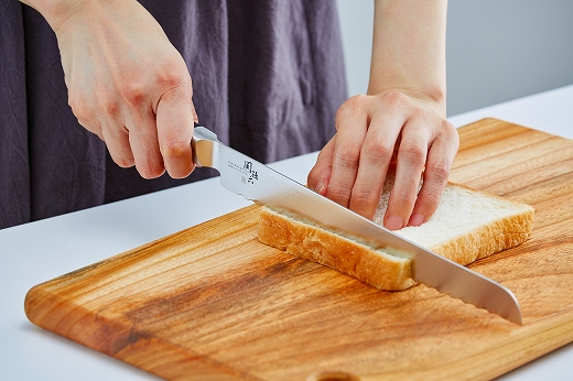 ふるさと納税 H42-04 関孫六 ダマスカス パン切り包丁 岐阜県関市 ふるさと納税関孫六 ダマスカス パン切り 包丁 240mm