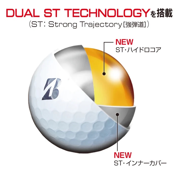 【2026年モデル】ゴルフボール ブリヂストン TOUR B XS コーポレートカラー（ホワイト） 1ダース　ツアービー