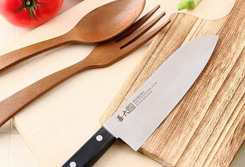 H10-164 料理包丁 三徳 善六 モリブデンバナジウム鋼 SKN-170-08