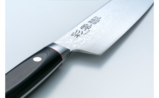 ダマスカス包丁 彩雲 三徳 【最長1年を目安に配送】