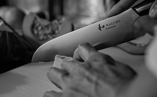 H100-07 【和 NAGOMI Professional】三徳包丁（包丁・数量限定・幻の鋼材）【最長6ヶ月を目安に発送】