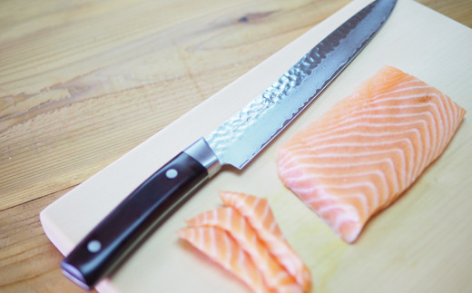 H20-93【★海外限定モデル】【和 NAGOMI】エコ 鎚目ダマスカス包丁 スライサー 250mm 【最長6ヶ月を目安に発送】