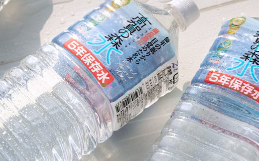 高賀の森水 5年保存水 48本（500ml24本入×2ケース） ～非常用 災害対策 モンドセレクション最高金賞連続受賞！ ペットボトル 水～ 長期保存 ストック S17-22