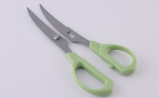 キッチンハサミ CURVEST グリーン ～キッチンハサミ はさみ フッ素コート 食洗機対応 分解式 刃物 ニッケン刃物 キッチン鋏 キッチンはさみ キッチンツール キッチン用品 調理器具～